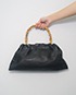 Vintage Bamboo Handle Bag, front view